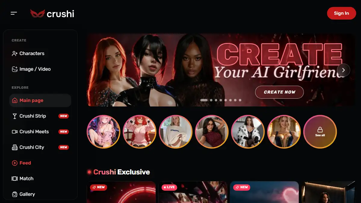 Official Crushi platform preview